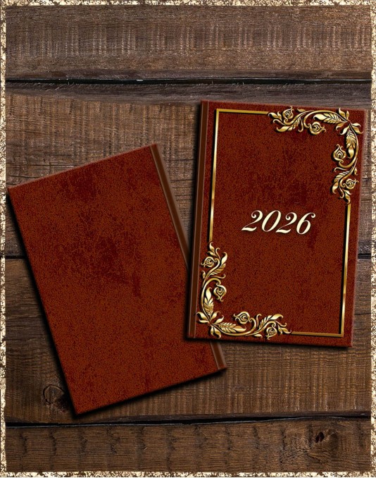 Kalender 2026 - Golden Leather